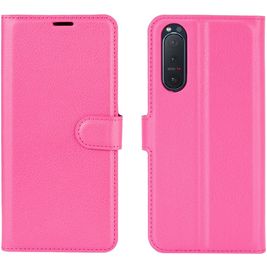 Mobigear Classic Sony Xperia 5 II Hülle Klapphülle Geldbörse - Magenta