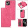 Mobigear Wallet iPhone 15 Hülle Abnehmbare 2in1 Klapphülle Geldbörse - Pink