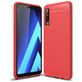 Mobigear Brushed Slim Samsung Galaxy A7 (2018) Hülle Flexibles TPU Backcover - Rot