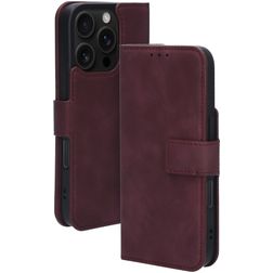 Mobiparts Classic Wallet MagSafe iPhone 16 Pro MagSafe Hülle Klapphülle Geldbörse - Velvet Red