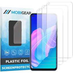 Mobigear Huawei P40 Lite Displayschutz Schutzfolie - Hüllenfreundlich (3er Pack)