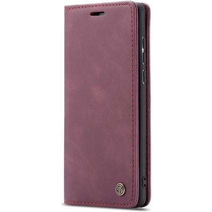 CaseMe 013 Samsung Galaxy A71 Klapphülle Portemonnaie - Weinrot