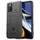Mobigear Rugged Shield POCO X4 Pro 5G Hülle Flexibles TPU Backcover Stoßfest - Schwarz