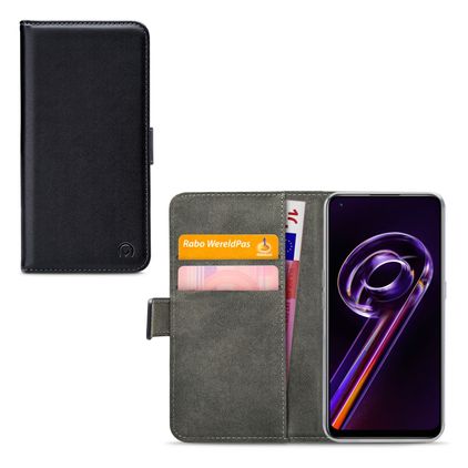 Mobilize Classic Gelly Wallet Realme 9 4G Klapphülle Portemonnaie - Schwarz