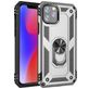 Mobigear Armor Ring iPhone 11 Pro Hülle Hardcase Backcover Stoßfest mit Ringhalter - Silber