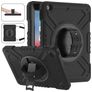 Mobigear Hybrid Rotation iPad Air 2 (2014) Hülle Kunststoff,Silikon Backcover + Schulterträger + Ständer - Schwarz