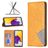 Mobigear Rhombus Slim Samsung Galaxy A73 Hülle Klapphülle - Cognac