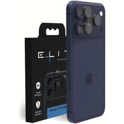 Elite iPhone 17 Pro Max Panzerglas Gehärtetes Glas Kameralinsen Schutz - Hüllenfreundlich - Schwarz