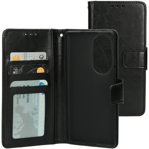 Mobiparts Classic Wallet OPPO Reno 10 Pro Hülle Klapphülle Geldbörse - Schwarz