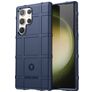 Mobigear Rugged Shield Samsung Galaxy S24 Ultra Hülle Flexibles TPU Backcover Stoßfest - Blau