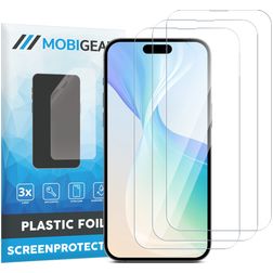Mobigear iPhone 15 Displayschutz Schutzfolie - Hüllenfreundlich (3er Pack)