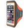 Mobiparts Comfort fit Handyhalterung Joggen iPhone 7 Sporthülle Neopren Sportarmband - Neon Orange