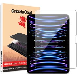 GrizzlyCoat Magic Applicator iPad Pro 11 Zoll (2024) Panzerglas Gehärtetes Glas Displayschutz - Hüllenfreundlich + Applikator