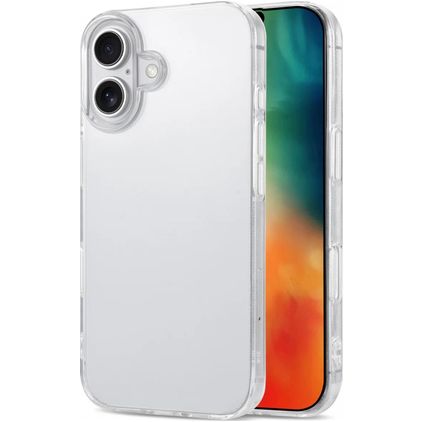 Mobigear Basics Durchsichtig iPhone 16 Plus Hülle Flexibles TPU Backcover - Transparent