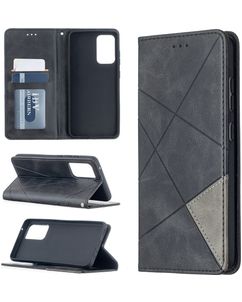 Mobigear Rhombus Slim Samsung Galaxy A52s 5G Hülle Klapphülle - Schwarz