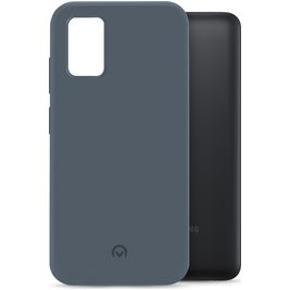 Mobilize Rubber Gelly Samsung Galaxy A03s Hülle Flexibles TPU Backcover - Matt Blue