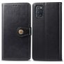 Mobigear Snap Button OPPO A72 Hülle Klapphülle Geldbörse - Schwarz