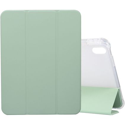 Mobigear Tri-Fold Gel iPad 11 (2025) Hülle TPU,Kunstleder Klapphülle + Stifthalter - Grün