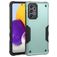 Mobigear Non-slip Armor Samsung Galaxy A73 Hülle Hardcase Backcover Stoßfest - Schwarz / Türkis