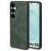 Mobiparts Classic Samsung Galaxy S25 MagSafe TPU / Kunstleder Backcover - Emerald Green