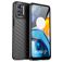 Mobigear Groove Motorola Moto E32 Hülle Flexibles TPU Backcover - Schwarz