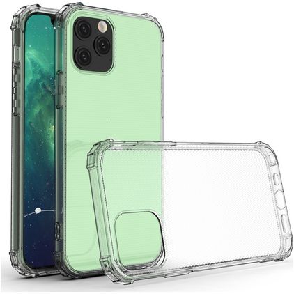Mobigear Cushion Durchsichtig iPhone 12 Hülle Flexibles TPU Backcover Stoßfest - Transparent