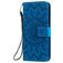 Mobigear Sunflower Motorola Moto G8 Plus Hülle Klapphülle Geldbörse - Blau
