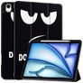 Mobigear Tri-Fold iPad Air 13 Zoll (2024) Hülle Klapphülle + Stifthalter - Do Not Touch