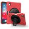 Mobigear SureGrip XGuard iPad Air 11 Zoll (2024) Hülle Kunststoff,Silikon Backcover + Stifthalter + Schulterträger + Ständer - Rot