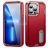 Mobigear Rugged Stand iPhone 14 Pro Hülle Hardcase Backcover Stoßfest mit Ständer - Rot