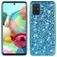 Mobigear Glitter Samsung Galaxy A51 Hülle Hardcase Backcover - Blau