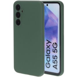 Mobiparts Samsung Galaxy A55 Silikon Hülle Backcover - Forest Green
