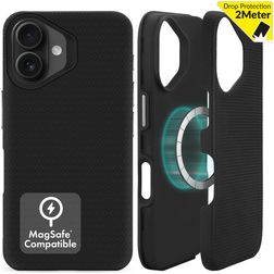 My Style Magsafe Tough iPhone 16 MagSafe Hülle Hardcase Backcover Stoßfest - Schwarz