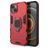Mobigear Armor Ring iPhone 13 Hülle Hardcase Backcover Stoßfest mit Ringhalter - Rot