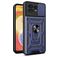 Mobigear Armor Ring Cam Slide Motorola Edge 40 Pro Hülle Hardcase Backcover Stoßfest mit Ringhalter und Kamera Slider - Blau