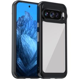 Mobigear Crystal Google Pixel 9 Hülle Hardcase Backcover - Schwarz