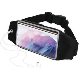 Mobiparts Comfort Fit Belt Handyhalterung Joggen Samsung Galaxy S21 Plus Sporthülle Neopren Gürtel - Schwarz
