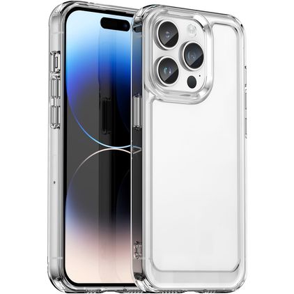 Mobigear Crystal Durchsichtig iPhone 15 Pro Hülle Flexibles TPU Backcover - Transparent