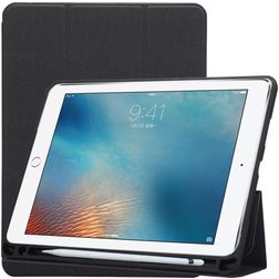 Mobigear Tri-Fold Gel iPad Pro 10.5 Zoll (2017) Hülle TPU,Kunstleder Klapphülle + Stifthalter - Schwarz
