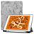 Mobigear Tri-Fold Marble iPad Air 3 (2019) Hülle Klapphülle + Stifthalter - Grau