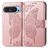 Mobigear Butterfly Google Pixel 9 Hülle Klapphülle Geldbörse - Roségold