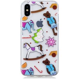 Mobigear Design iPhone X Hülle Flexibles TPU Backcover - Puppen Spielzeug
