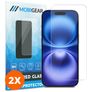 Mobigear iPhone 16 Plus Panzerglas Gehärtetes Glas Displayschutz - Hüllenfreundlich (2er Pack)