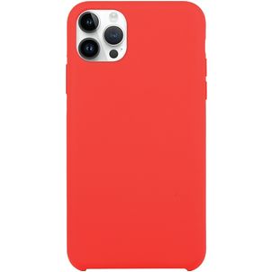 Mobigear Rubber Touch iPhone 15 Pro Silikon Hülle Backcover - Rot