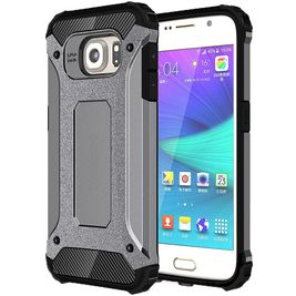 Mobigear Outdoor Samsung Galaxy S6 Hülle Hardcase Backcover Stoßfest - Grau