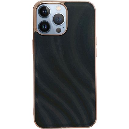 Mobigear Wavy iPhone 14 Pro Max Hülle Hardcase Backcover - Schwarz