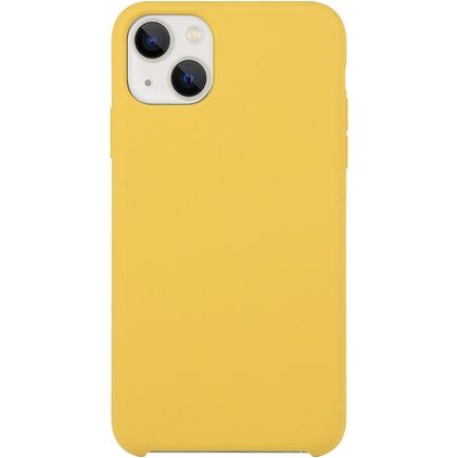 Mobigear Rubber Touch iPhone 15 Plus Silikon Backcover - Gelb