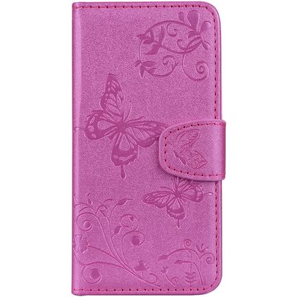 Mobigear Butterfly Xiaomi Mi 8 SE Hülle Klapphülle Geldbörse - Lila
