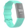 Mobigear Cross Silikon Fitbit Charge 4 Armband Dornschließe - Türkis
