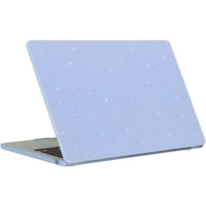 Mobigear Sparkling Cream MacBook Air 13 Zoll (2022-2026) Hardcase Hülle MacBook Case - Blau - Model A2681 / A3113 / A3240 / A3449